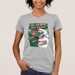 Algerije Doel Energie Skelet Aanvaller Naties Vet T-shirt