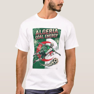 Algerije Doel Energie Skelet Aanvaller Naties Vet T-shirt