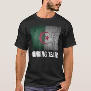 Algerije Drink Team Graphic voor mannen Funny Alge T-shirt