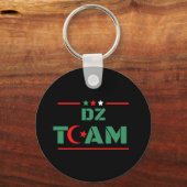 Algerije DZ Team Algerije Vlag Colors DZ Power Sleutelhanger (Voorkant)