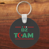 Algerije DZ Team Algerije Vlag Colors DZ Power Sleutelhanger (Voorkant)