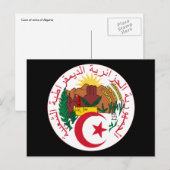 algerije emblem briefkaart (Voorkant / Achterkant)