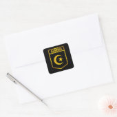 Algerije Emblem Vierkante Sticker (Envelop)