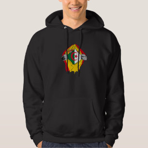 Algerije en spanje : supervlagaanhangers van Alger Hoodie