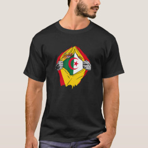 Algerije en spanje : supervlagaanhangers van Alger T-shirt