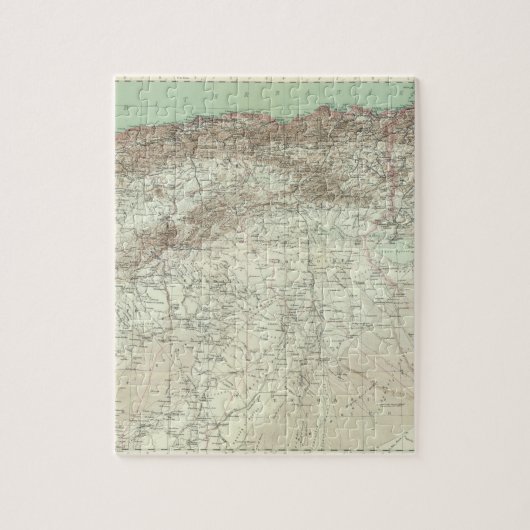 Algerije en Tunesië Legpuzzel (Verticaal)