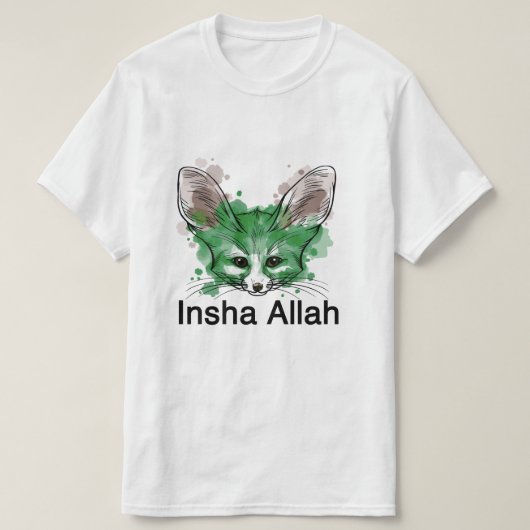 Algerije Fan Fennec T-shirt - Toernooi-editie (Design voorkant)