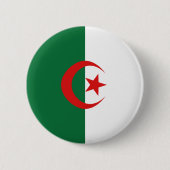 Algerije Fisheye Flag Button (Voorkant)