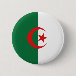 Algerije Fisheye Flag Button