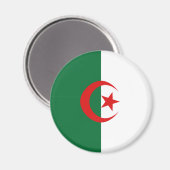 Algerije Fisheye Vlag Magneet (Voorkant / Achterkant)
