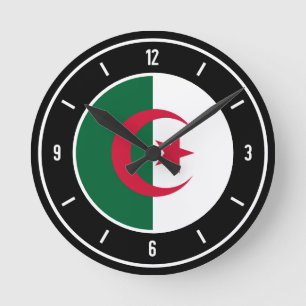 Algerije Flag Elegant Ronde Klok