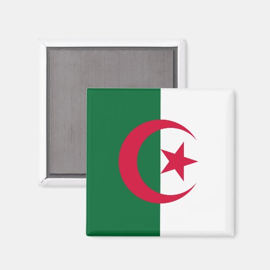 Algerije Flag Magnet (Voorkant / Achterkant)