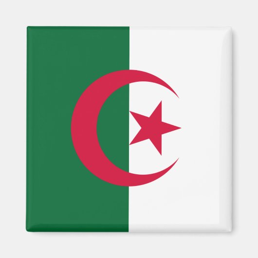 Algerije Flag Magnet (Voorkant)