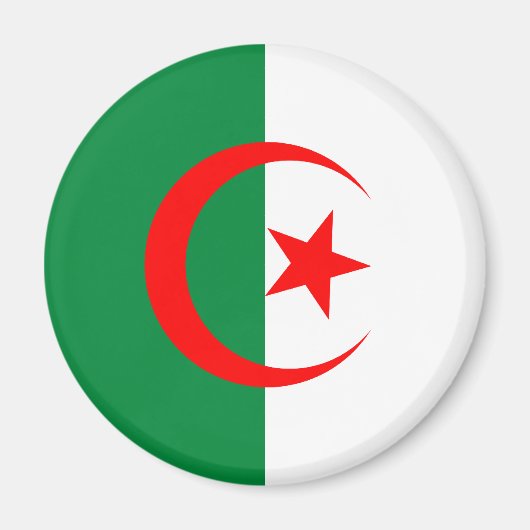 Algerije Flag Magnet (Voorkant)