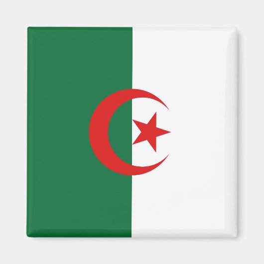 Algerije Flag Magnet (Voorkant)