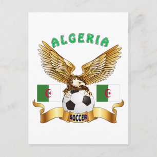 Algerije Football Design Briefkaart