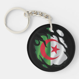 Algerije gescheurde vlag sleutelhanger