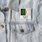 Algerije Grunge Flag Vierkante Button 5,1 Cm (In situ)