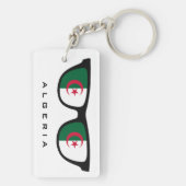 Algerije heeft aangepaste tekst en kleurenkleutel  sleutelhanger (achterkant)