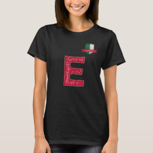 Algerije Human-Flag Group Letter E Algerije T-shirt