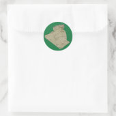 Algerije Kaart Sticker (Tas)