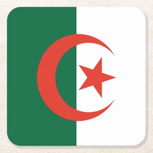Algerije Kartonnen Onderzetters (Voorkant)