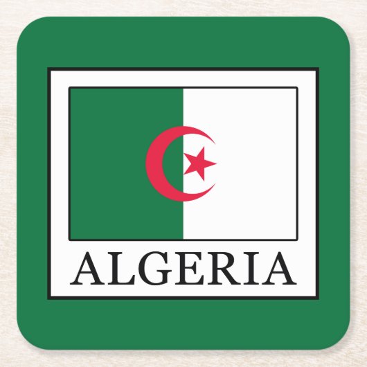 Algerije Kartonnen Onderzetters (Voorkant)