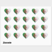 Algerije liefde vlag trots hart sticker (Vel)