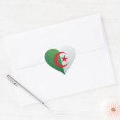 Algerije liefde vlag trots hart sticker (Envelop)