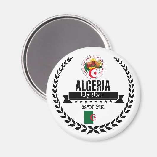 Algerije Magneet (Voorkant / Achterkant)
