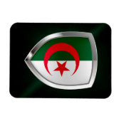 Algerije Metallic Emblem Magneet (Horizontaal)