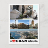 Algerije - Orano - I Love - Briefkaart (Voorkant)