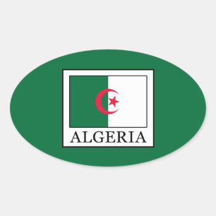 Algerije Ovale Sticker