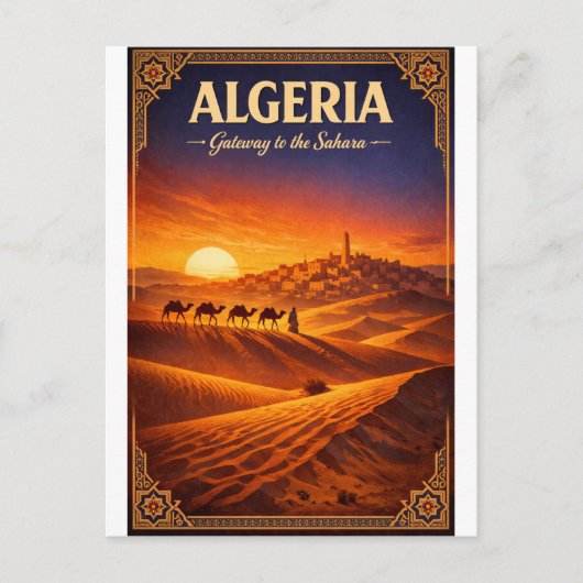 ALGERIJE – Poort naar de Sahara Briefkaart (Voorkant)