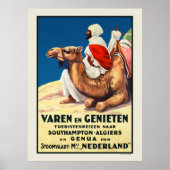 Algerije Poster 1926 Vintage Travel (Voorkant)