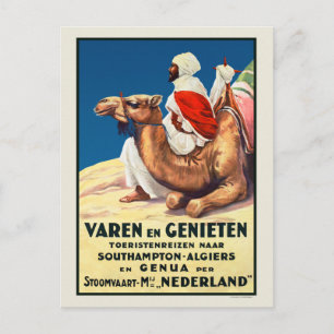 Algerije Poster 1926 Vintage Travel Briefkaart