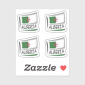 Algerije Pride X vlag Sticker (Vel)