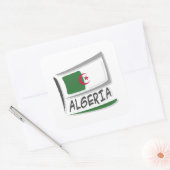Algerije Pride X vlag Vierkante Sticker (Envelop)