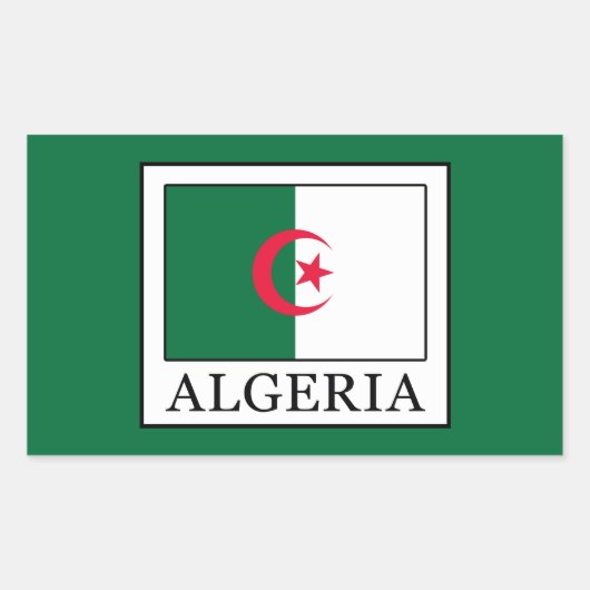 Algerije Rechthoekige Sticker (Voorkant)