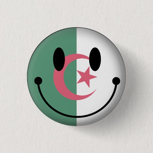 Algerije Ronde Button 3,2 Cm (Voorkant)