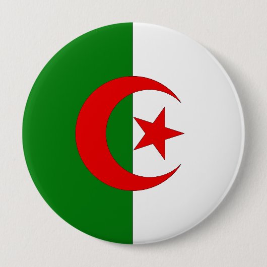 Algerije Ronde Button 4,0 Cm (Voorkant)
