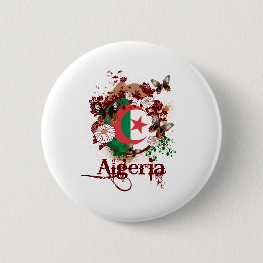 Algerije Ronde Button 5,7 Cm (Voorkant)