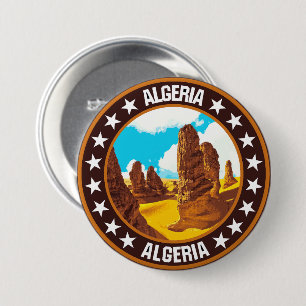 Algerije Ronde Button 7,6 Cm
