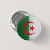 Algerije Ronde pictogramvlag Button 3,2 Cm (Voorkant /achterkant)