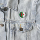 Algerije Ronde pictogramvlag Button 3,2 Cm (In situ)