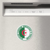 Algerije Round Emblem Magneet (Insitu (Vaatwasser))