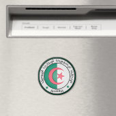 Algerije Round Emblem Magneet (Insitu (Vaatwasser))