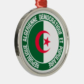 Algerije Round Emblem Metalen Ornament (Rechts)