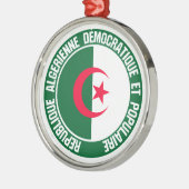 Algerije Round Emblem Metalen Ornament (Links)