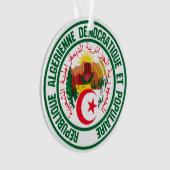 Algerije Round Emblem Ornament (voorkant)